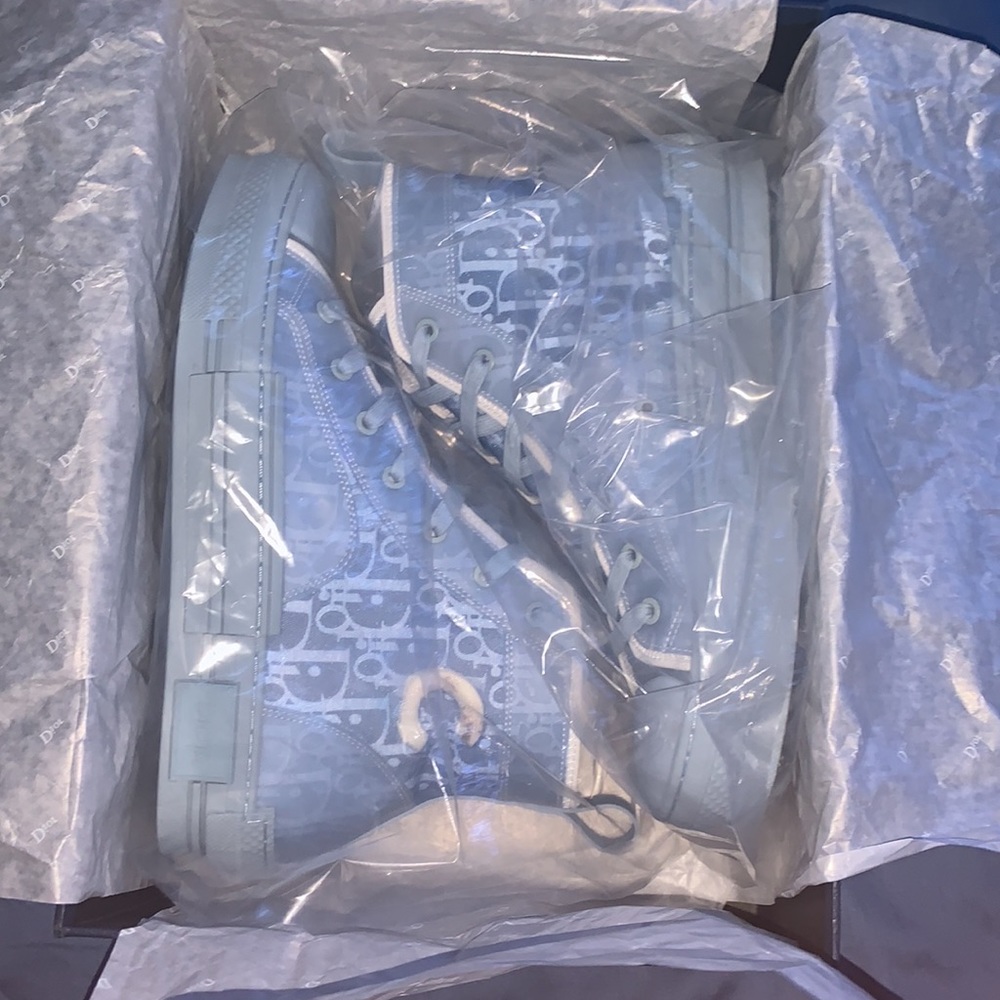 Dior B23 High Top Daniel Arsham Light Blue